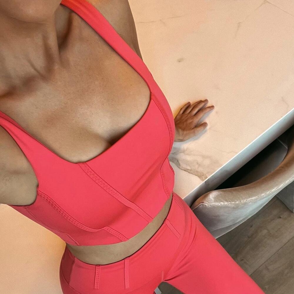 IVL Collective x DAE Cactus Fruit Blossom Longline Corset Sports Bra Crop Top 6